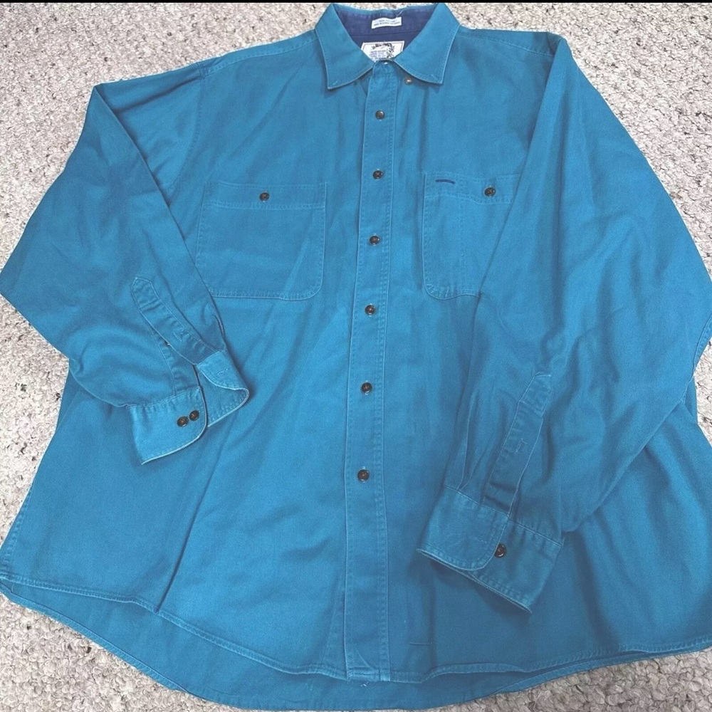 Teal Button-Up Shirt